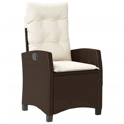 Garden Dining Set Brown, Cream