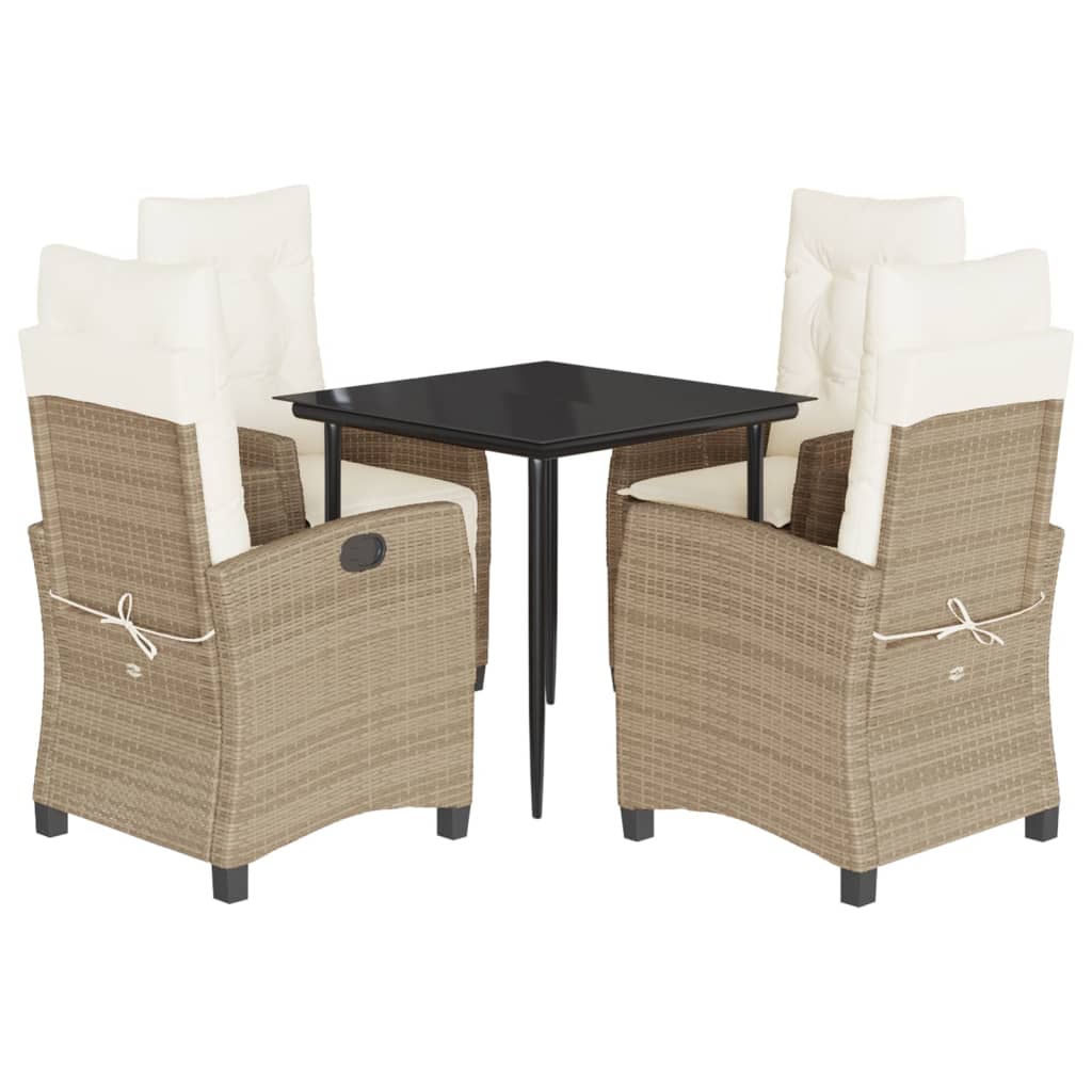 Garden Dining Set Beige