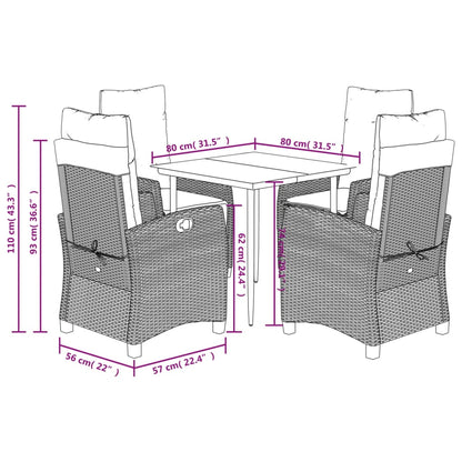 Garden Dining Set Beige