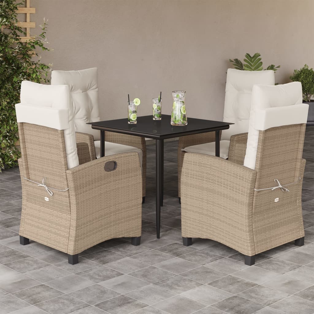 Garden Dining Set Beige