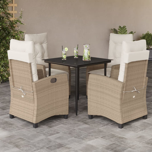 Garden Dining Set Beige