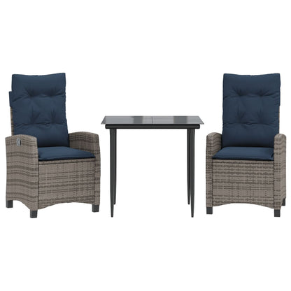 Garden Dining Set Grey, Navy Blue, Black