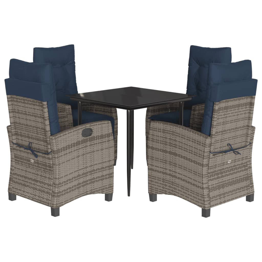 Garden Dining Set Grey