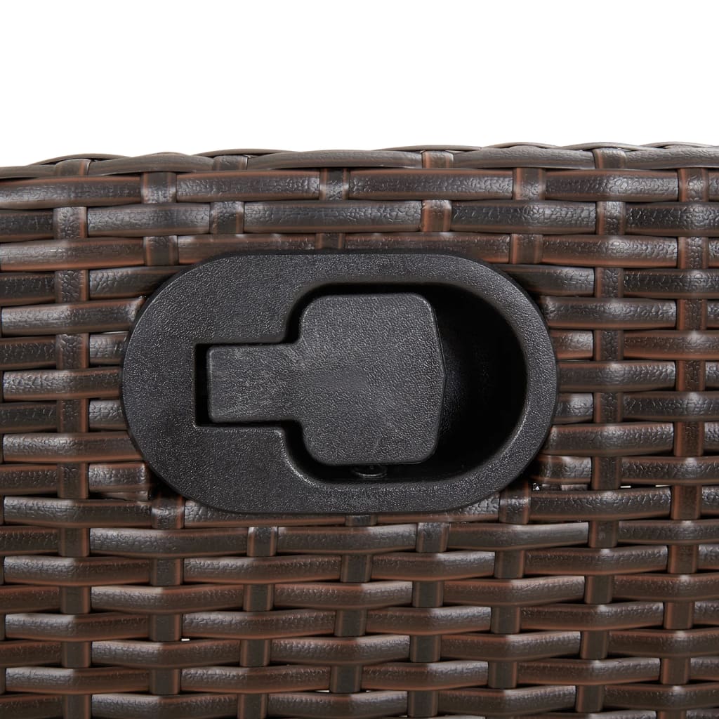 Garden Dining Set Brown PE rattan 3 Piece Set