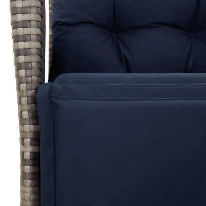 Garden Dining Set Grey, Navy Blue, Black