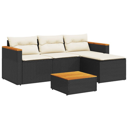 Garden Sofa Set Black, brown, cream white