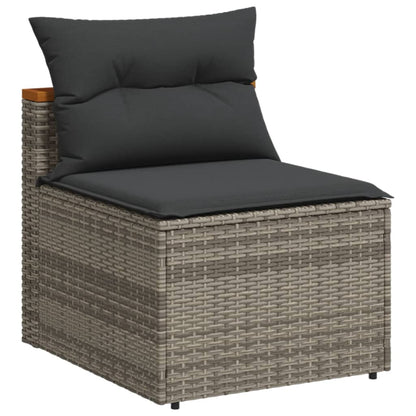 Garden Sofa Set Grey and brown