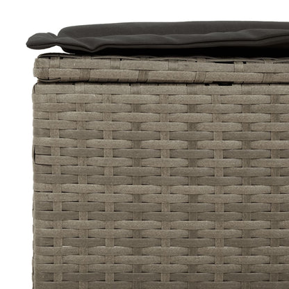 Garden Sofa Set Grey and brown