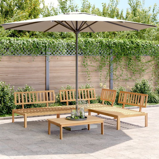 Pallet Sofa Set Natural wood Solid Acacia wood Large Modular