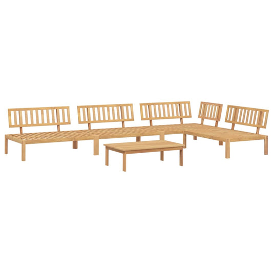 Pallet Sofa Set Natural Solid Acacia Wood Large Modular