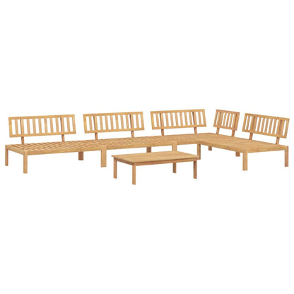 Pallet Sofa Set Natural Solid Acacia Wood Large Modular