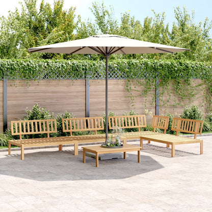 Pallet Sofa Set Natural Solid Acacia Wood Large Modular