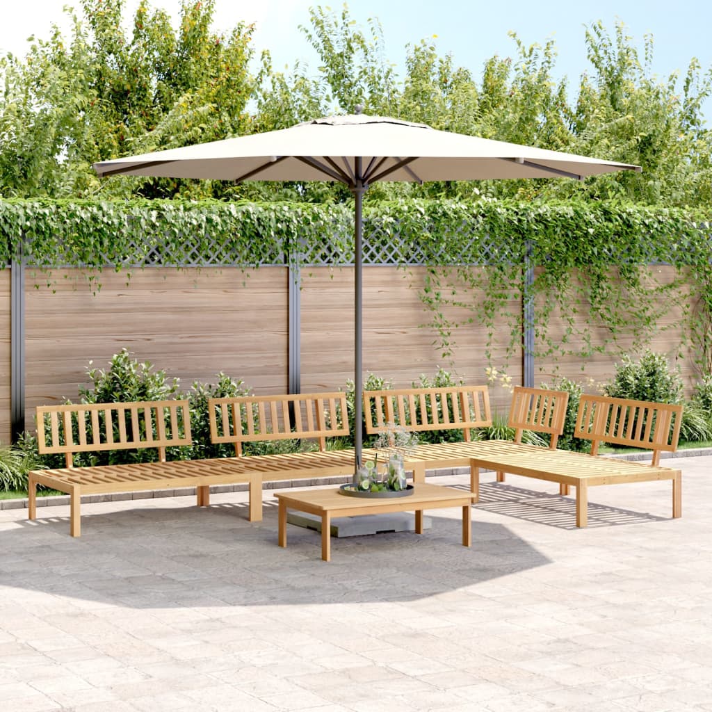 Pallet Sofa Set Natural Solid Acacia Wood Large Modular