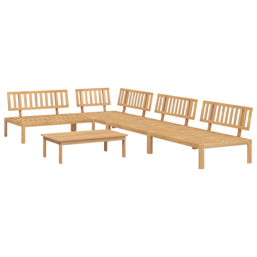 Pallet Sofa Set Natural wood Solid Acacia wood Medium Modular