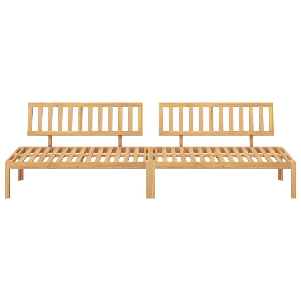 Pallet Middle Sofa Natural Wood Solid acacia wood 47.2 x 31.5 in