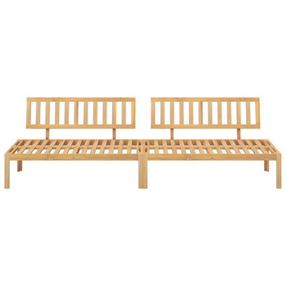 Pallet Middle Sofa Natural Wood Solid acacia wood 47.2 x 31.5 in