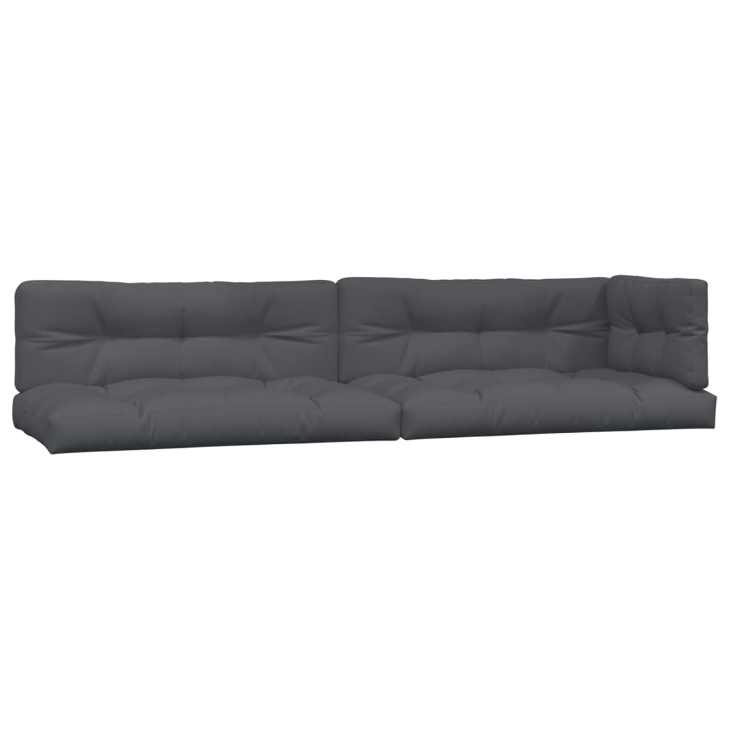 Pallet Sofa Set Anthracite Solid Acacia wood Medium Modular