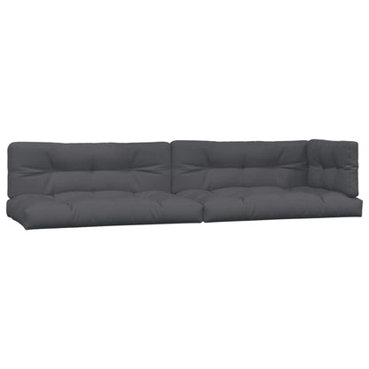 Pallet Sofa Set Anthracite Solid Acacia wood Medium Modular