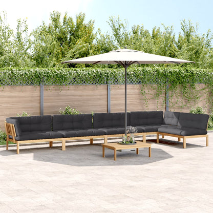 Pallet Sofa Set Solid wood Solid Acacia wood Large Modular