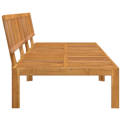 Garden Pallet Middle Sofa Natural Wood Solid acacia wood Medium
