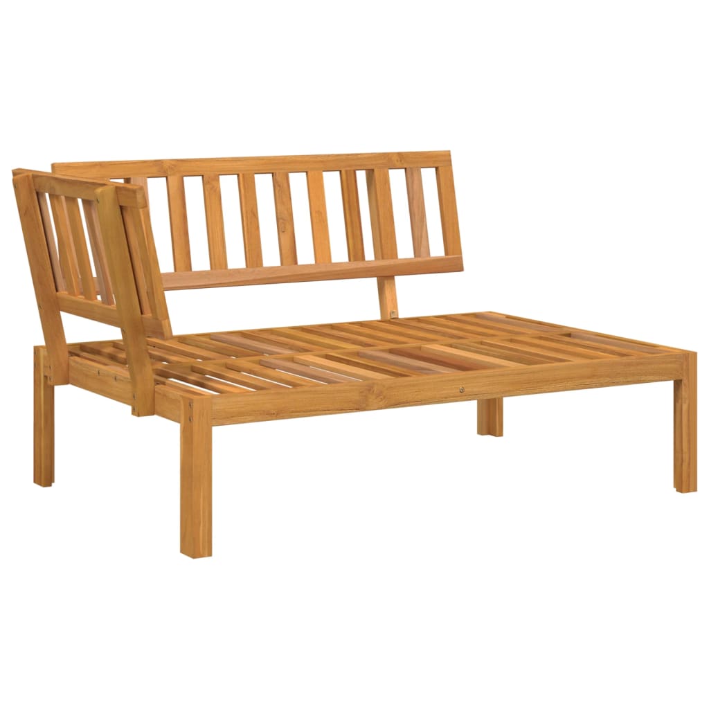 Pallet Sofa Set Natural wood, Black cushions