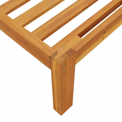 Patio Pallet Sofa Set Set of 4 Black Solid acacia wood