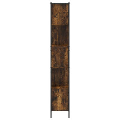 Bookcase Smoked Oak Engineered wood 28.0x11.0x67.7 in Bookcase