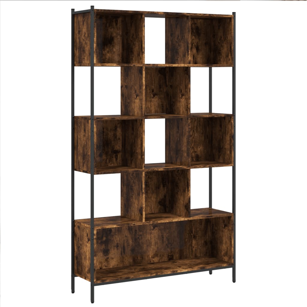 Bookcase Smoked Oak Engineered wood 40.2 x 11.0 x 67.7 in