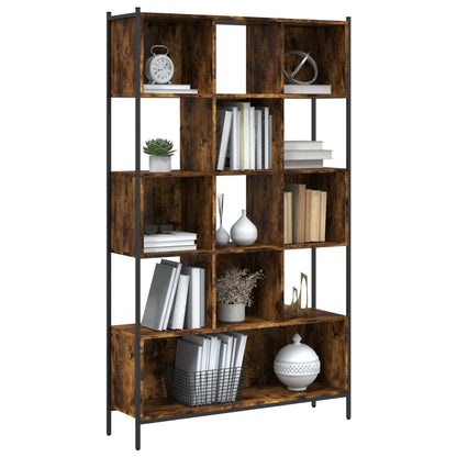 Bookcase Smoked Oak Engineered wood 40.2 x 11.0 x 67.7 in