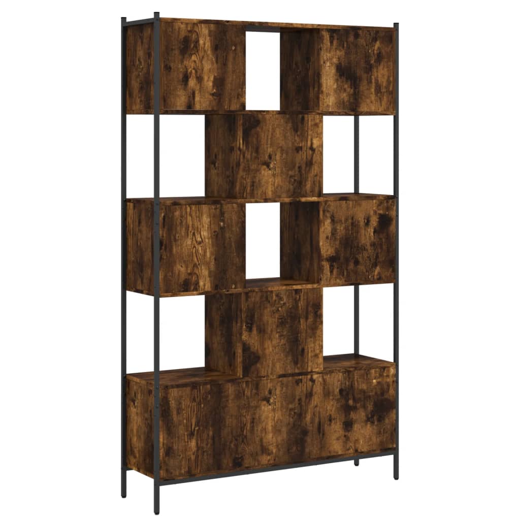 Bookcase Smoked Oak Engineered wood 40.2 x 11.0 x 67.7 in