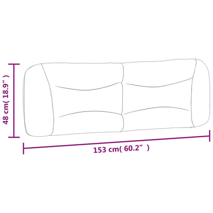 Headboard Cushion Black 75% PVC, 5% cotton, 20% polyester 60 in