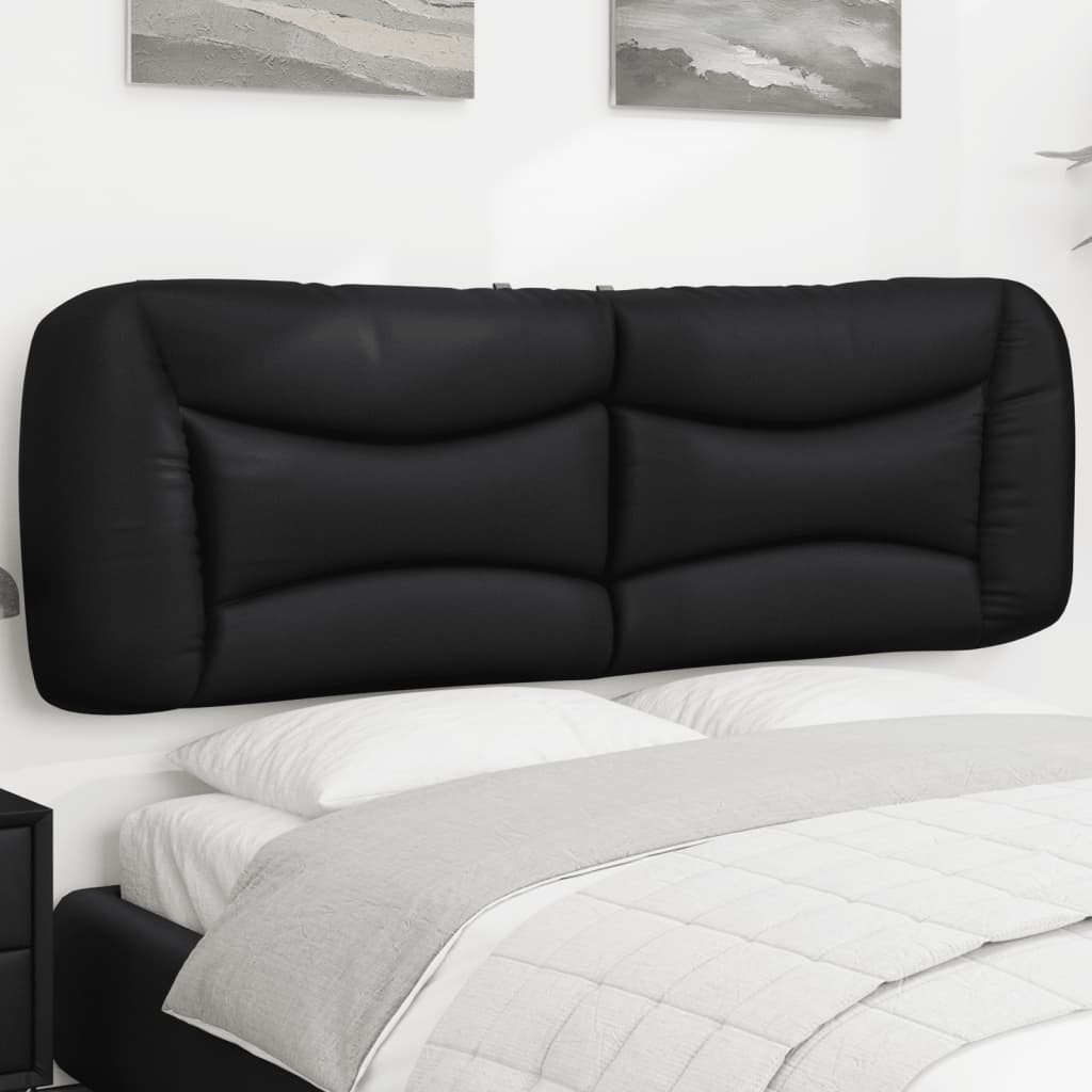 Headboard Cushion Black 75% PVC, 5% cotton, 20% polyester 60 in