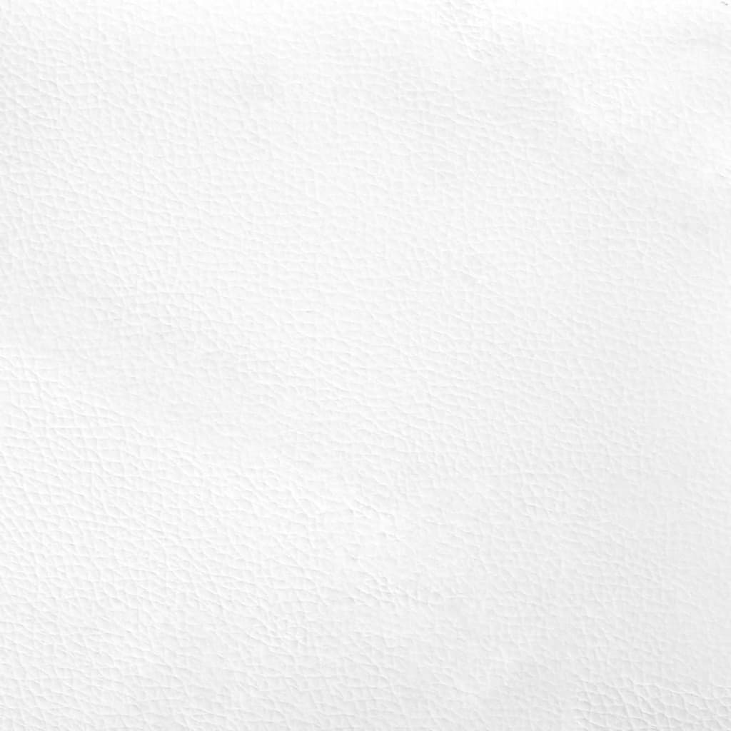 Headboard Cushion Black and White Faux Leather, Foam Double