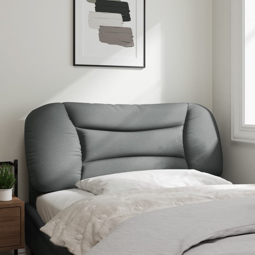 Headboard Cushion Light Gray Fabric (100% polyester)