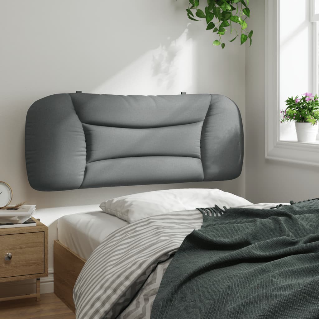 Headboard Cushion Light Gray Fabric (100% polyester)