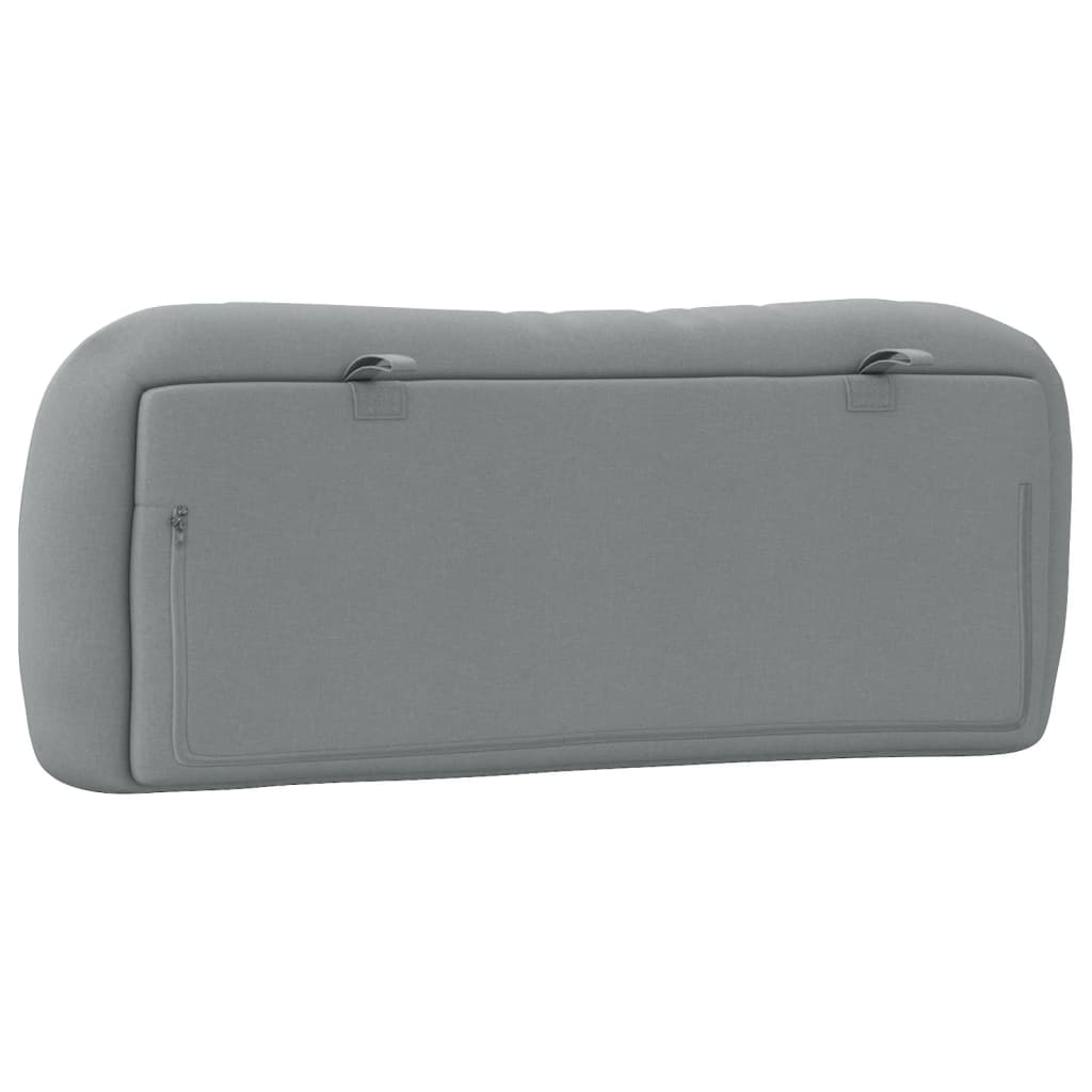 Headboard Cushion Light Gray Fabric (100% polyester)