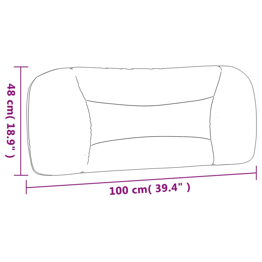Headboard Cushion Dark gray 100% polyester, PP fiber