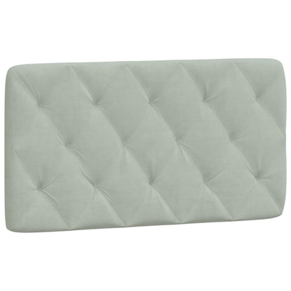 Headboard Cushion Light grey Velvet (100% polyester), Foam Standard