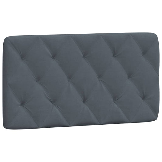 Headboard Cushion Dark Gray Velvet (100% polyester) 39.4 inches