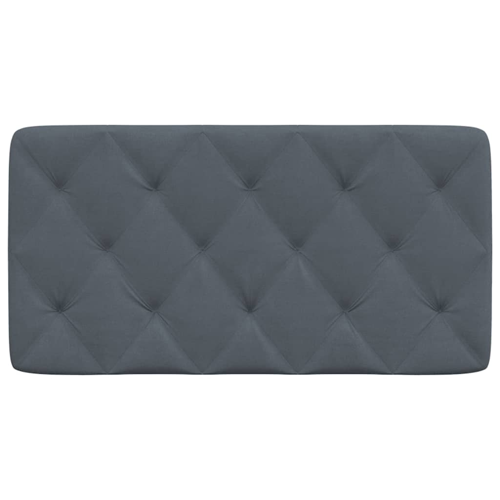 Headboard Cushion Dark Gray Velvet (100% polyester) 39.4 inches