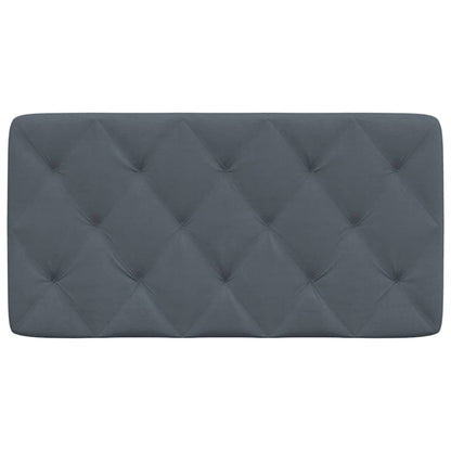 Headboard Cushion Dark Gray Velvet (100% polyester) 39.4 inches