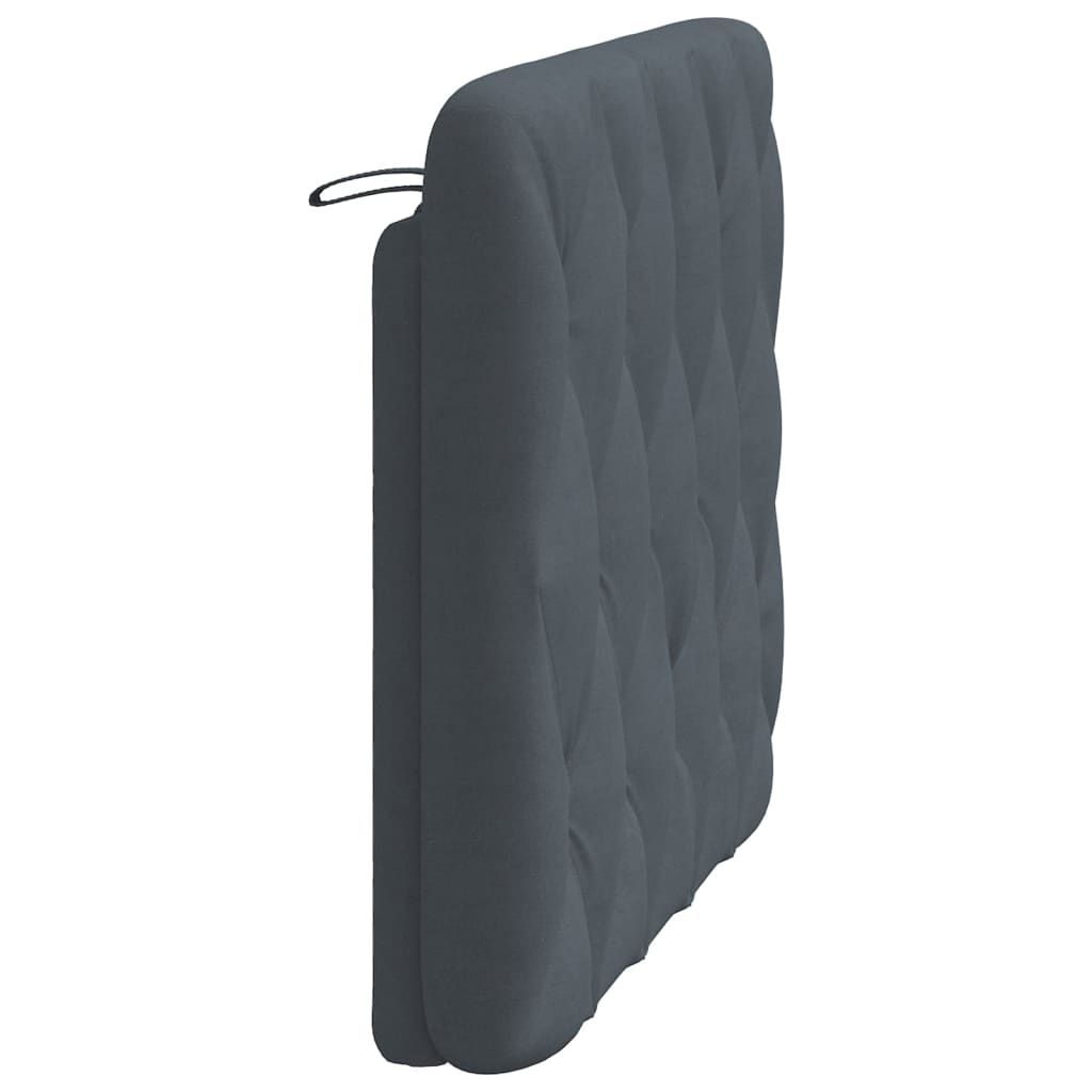 Headboard Cushion Dark Gray Velvet (100% polyester) 39.4 inches