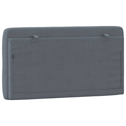 Headboard Cushion Dark Gray Velvet (100% polyester) 39.4 inches