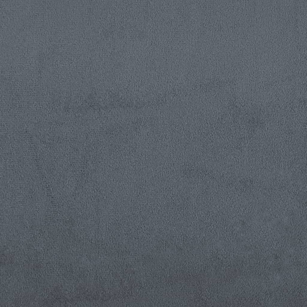 Headboard Cushion Dark Gray Velvet (100% polyester) 39.4 inches