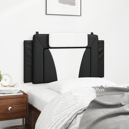 Headboard Cushion Black and White Faux leather 39.4 inches wide
