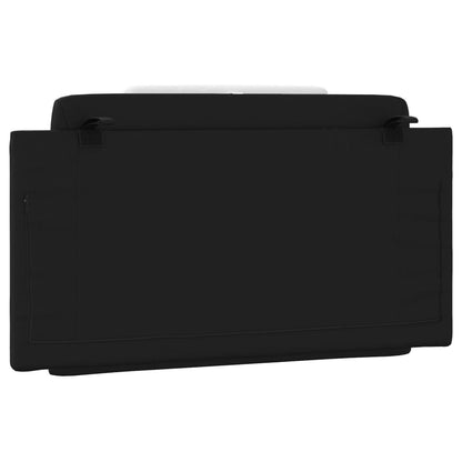 Headboard Cushion Black and White Faux leather 39.4 inches wide