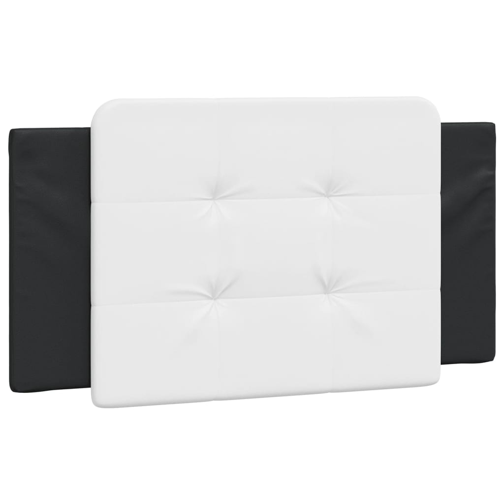 Headboard Cushion Black and White Faux leather 39.4 in wide