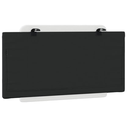 Headboard Cushion Black and White Faux leather 39.4 in wide