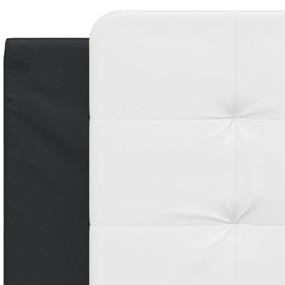 Headboard Cushion Black and White Faux leather 39.4 in wide
