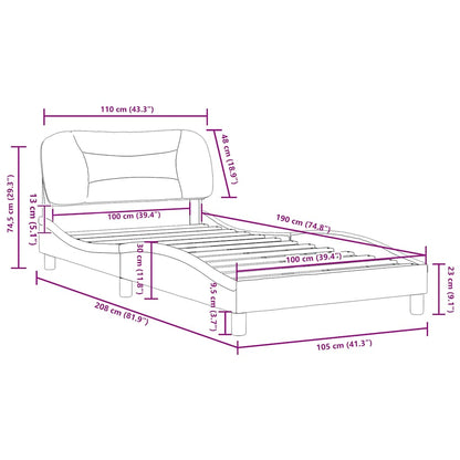 Bed Frame Light grey